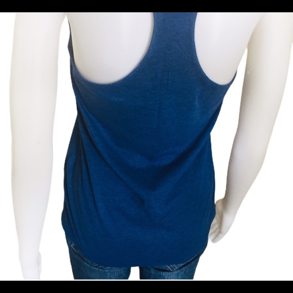 UNDER ARMOUR Racerback Tank/Top Navy Blue/Neon Pink Size Small - Picture 5 of 11